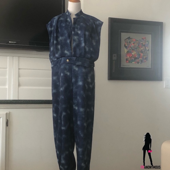 💓Plus💓Denim Look Jumpsuit - Picture 3 of 5